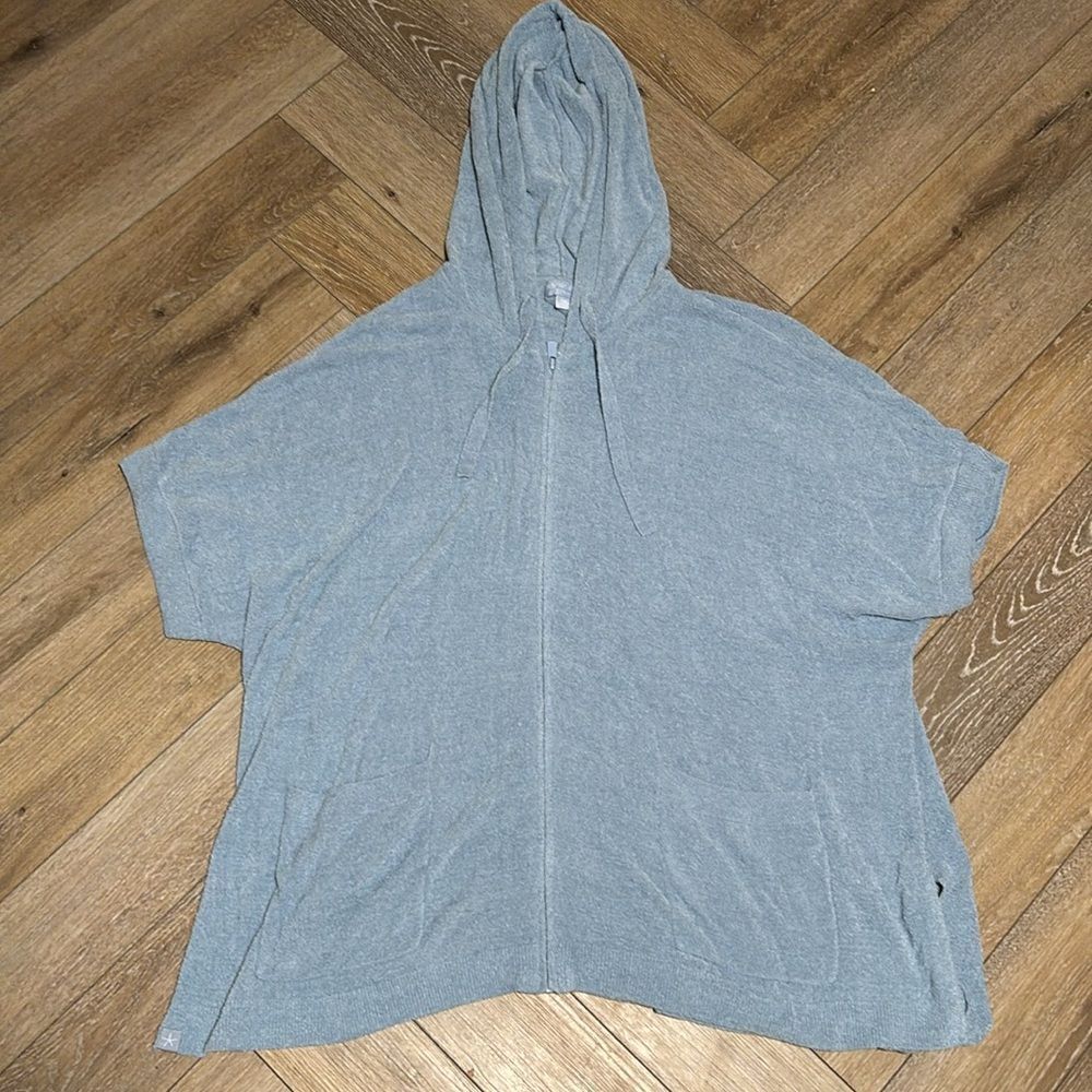 Barefoot Dreams CozyChic Ultra Lite Short Sleeve Zip Up Hoodie l